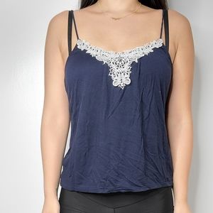 Cute navy blue tank top